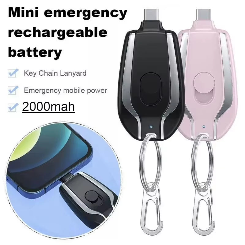 Mini Emergency Keychain Powerbank