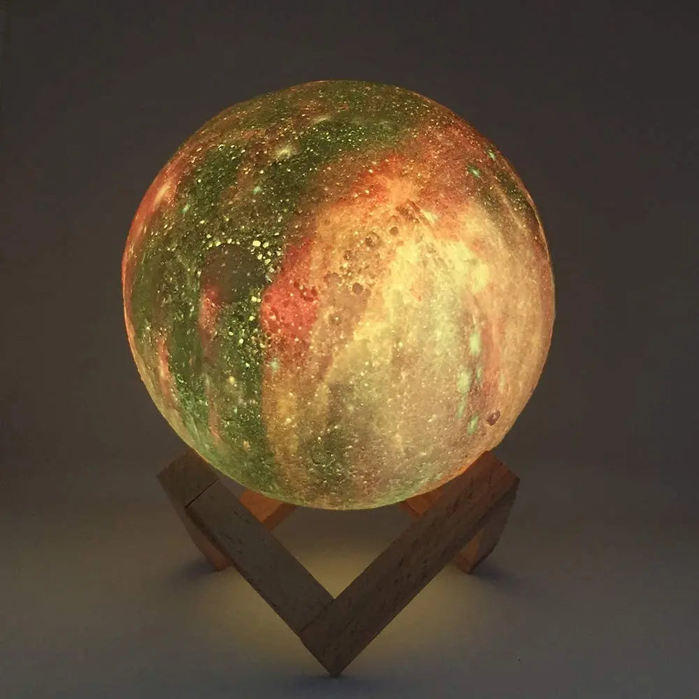 3D Galaxy Moon Lamp
