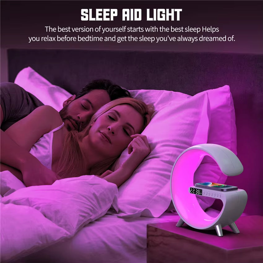 G-Shape Lamp with Speaker, Clock and Charger