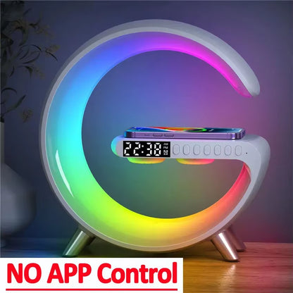 G-Shape Lamp with Speaker, Clock and Charger