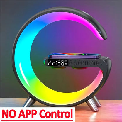 G-Shape Lamp with Speaker, Clock and Charger