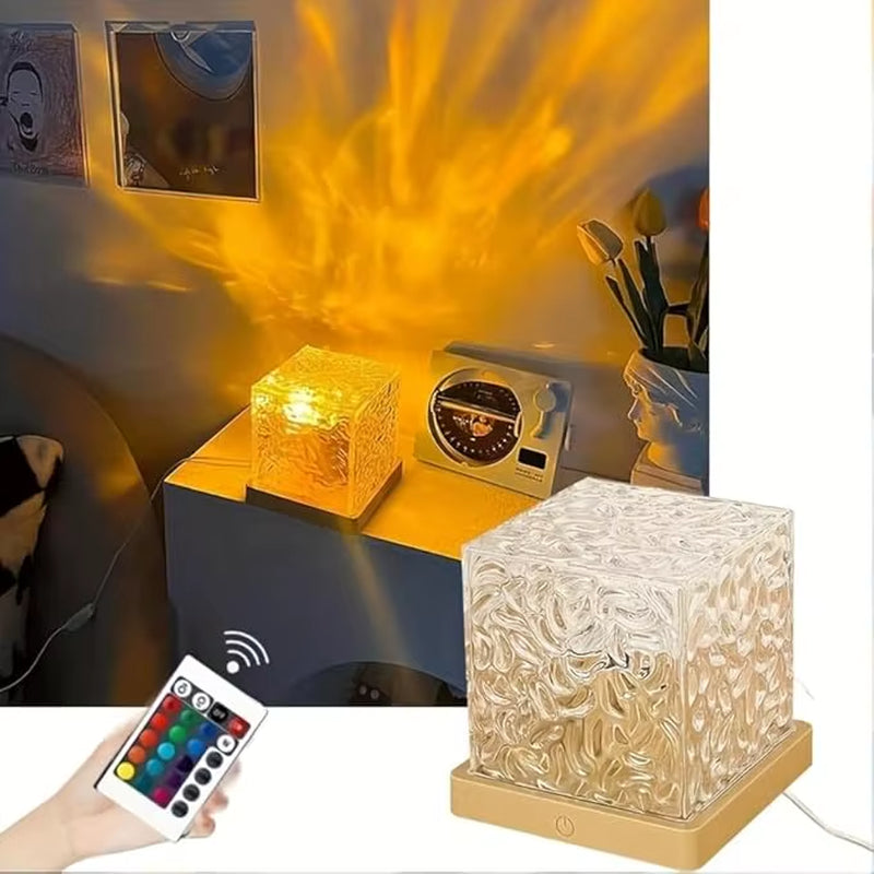 Dynamic Rotating Water Ripple Projector