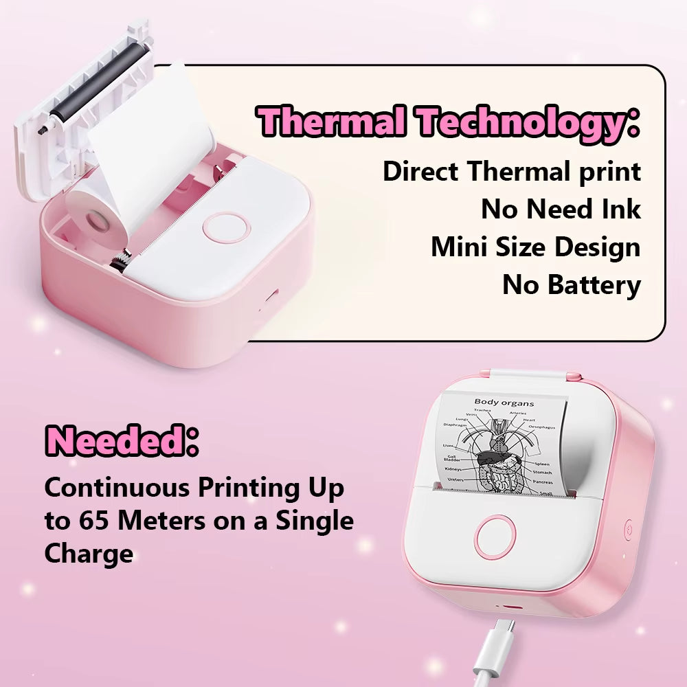 Mini Portable Thermal Printer