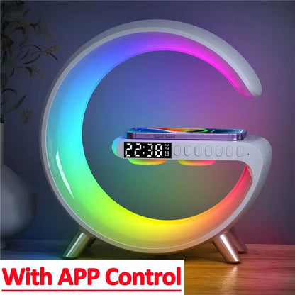 G-Shape Lamp with Speaker, Clock and Charger