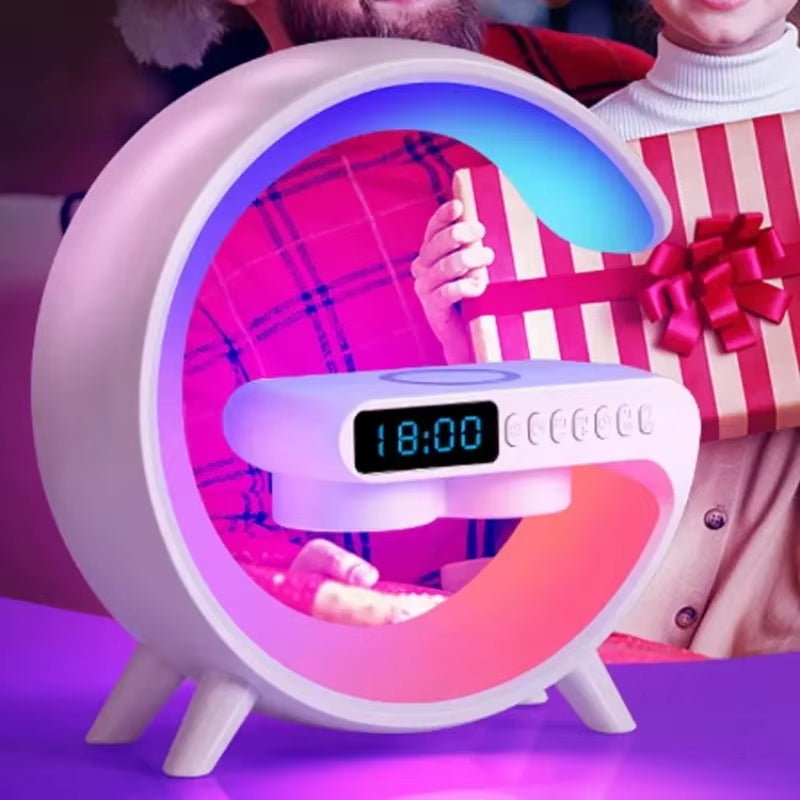 G-Shape Lamp with Speaker, Clock and Charger