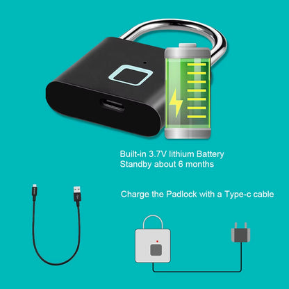 Smart Fingerprint Padlock